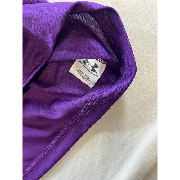 Under Armour Mens Purple Heatgear Short Sleeve Athletic T Shirt Size 2XL - Picture 5 of 6